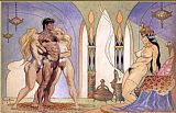 Frank Frazetta Tarzan Meets La of Opar painting